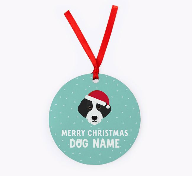 Merry Christmas: Personalised {breedFullName} Christmas Decoration